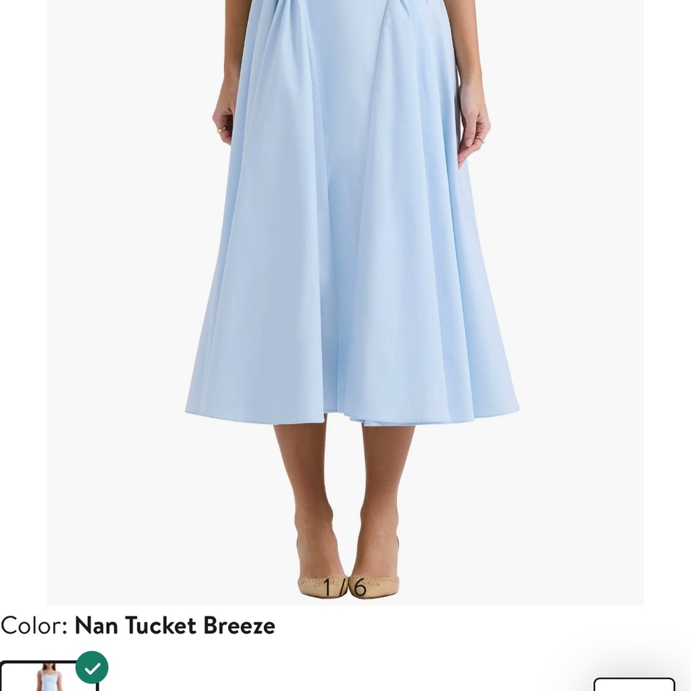 House of CB blue Dorothy Dress nwt